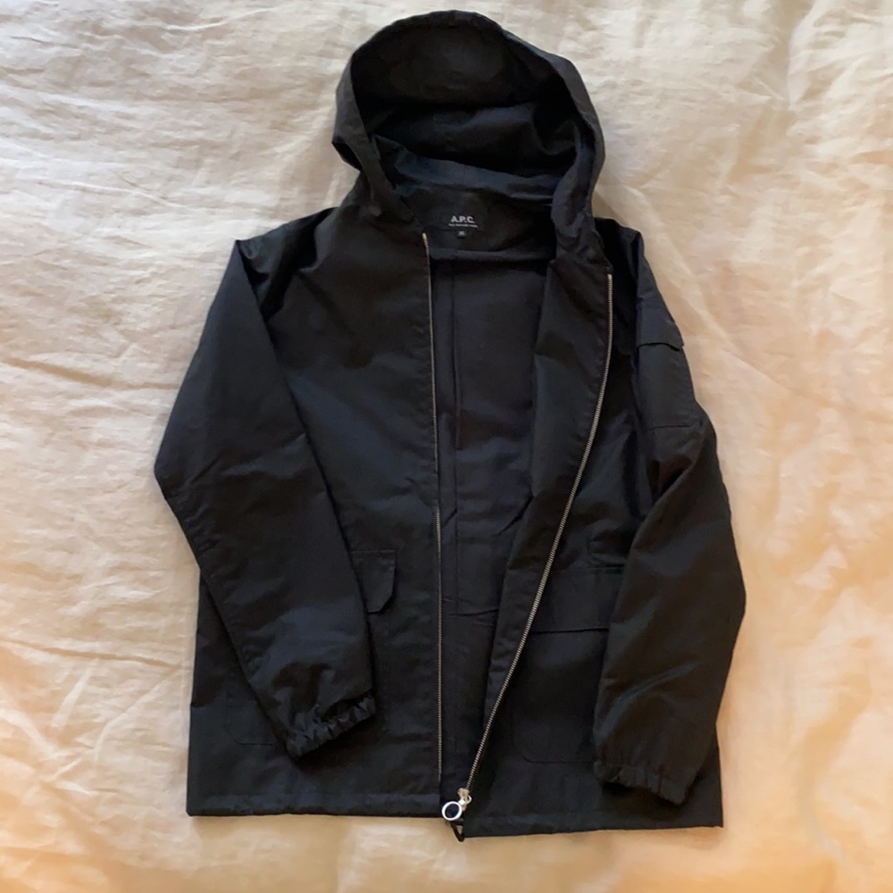 APC Black Parka Raincoat